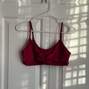 Fabletics Deep Red Sports Bra